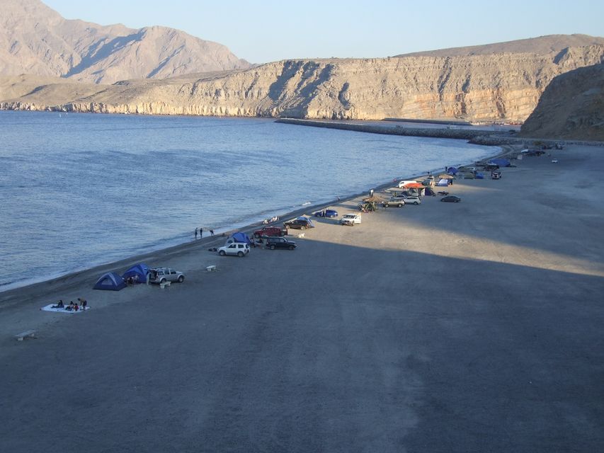 Musandam boat trip camp